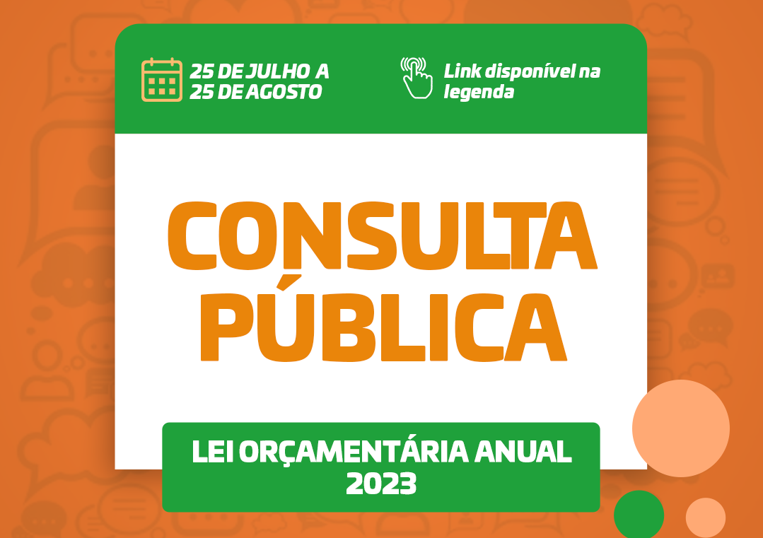CONSULTA PÚBLICA DA PREFEITURA DE SANTALUZ - LEI ORÇAMENTÁRIA ANUAL 2023