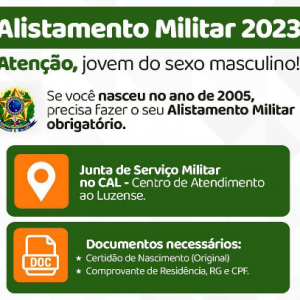 Atenção, se você nasceu em 2005, chegou a hora de fazer o seu Alistamento  Militar